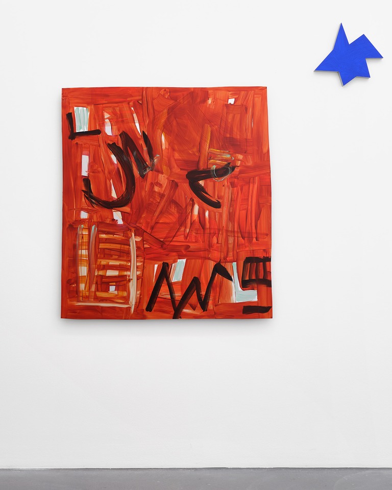 *Kinderstern*, 1989 / 2023\
Acrylic on aluminum\
40 x 43 x 3 cm
*Etcetera CXVII*, 2024\
Acrylic on aluminum\
145 x 131.5 x 4.5 cm