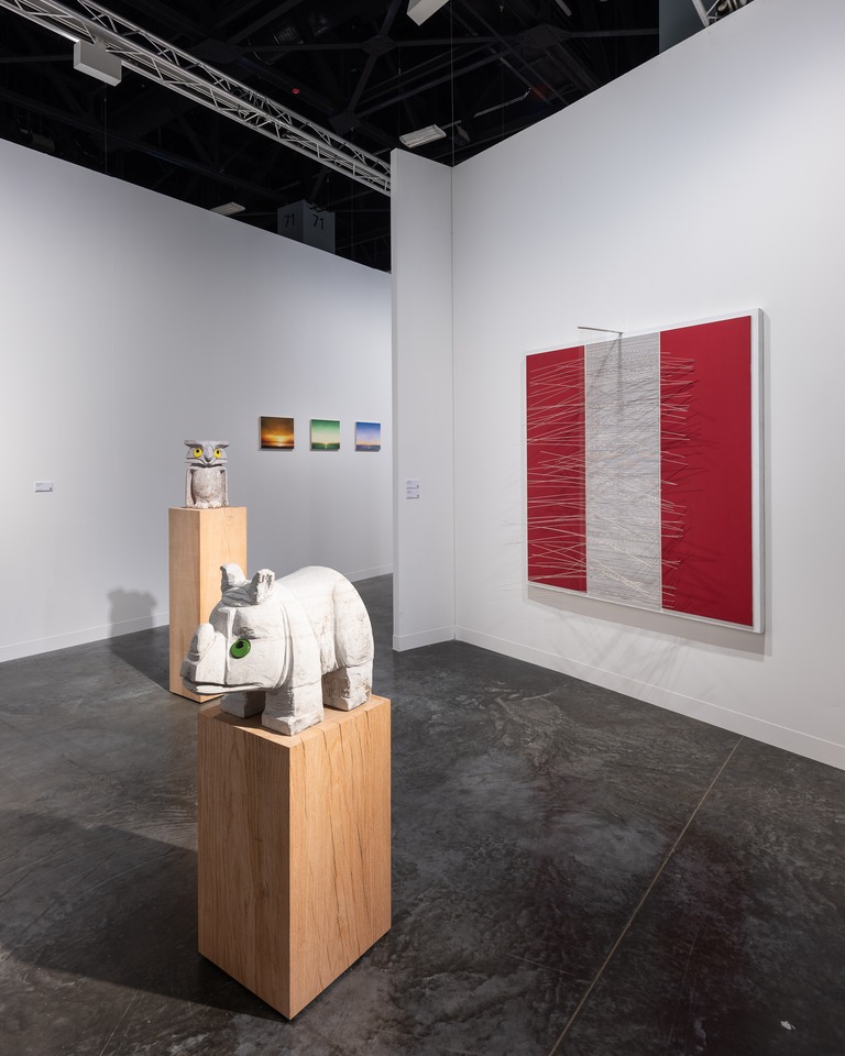 Installation view of Art Basel Miami Beach 2025 with works by Olaf Breuning, Jesús Rafael Soto, Francisco Sierra and more
