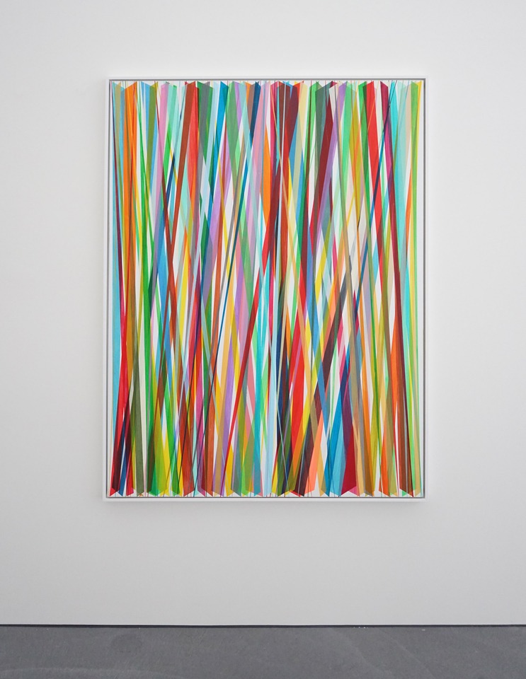 Vertikale zig zag Nr. 10/19, 2019
Acrylic on medium-density fibreboard
140 x 99.5 cm, framed 143 x 103 cm