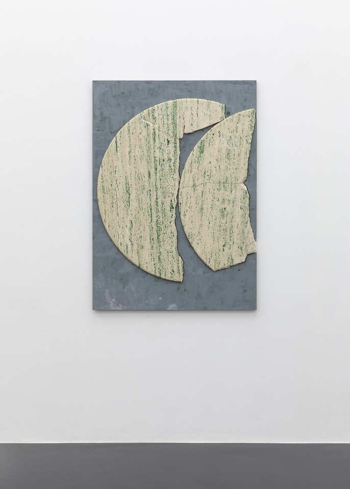 Sam Moyer
This Year, 2019
Stone, painted canvas mounted to MDF panel
124.5 x 88.9 x 3.8 cm