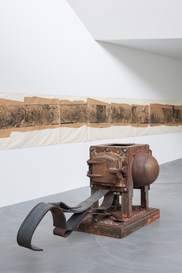 Bernhard Luginbühl & Kollaborationen\
Installation view\
von Bartha, Basel, 2015