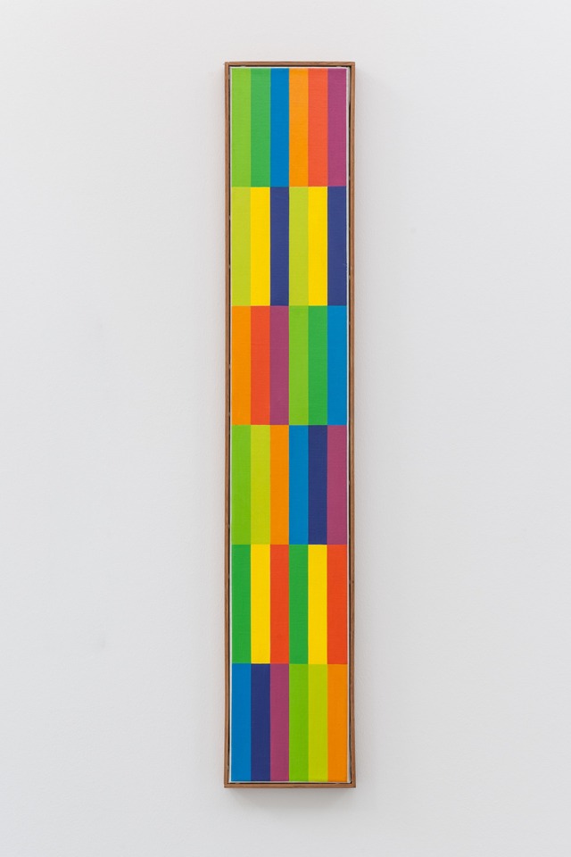 *4 gleiche Farbgruppen*, 1958/II
Oil on canvas
90 x 15 cm
