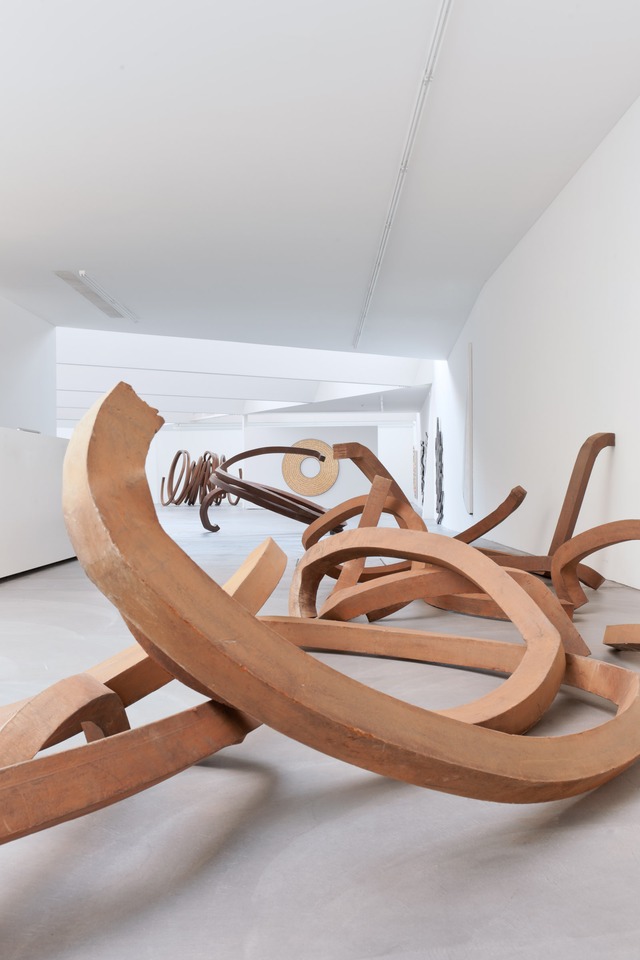 Bernar Venet\
Installation view\
von Bartha, Basel, 2011