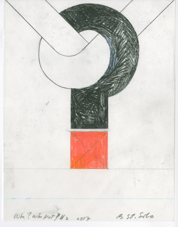 Why? Why Not? #2, 2017\
Graphite, colored pencil, paper\
27.9 x 21.6 cm