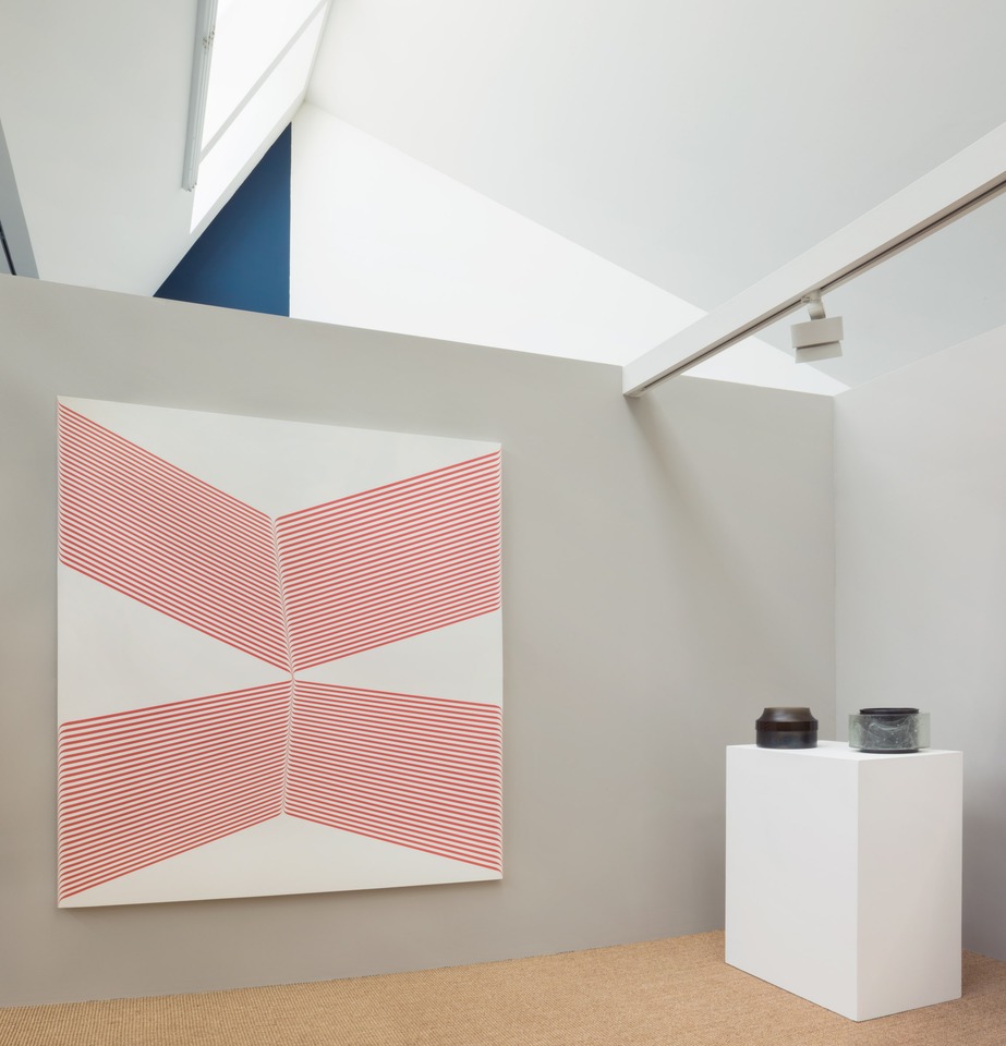 Left: Terry Haggerty, Middle Ground, 2008, Acrylic on canvas, 183 x 153 cm

Right: Two works by Anna Dickinson
