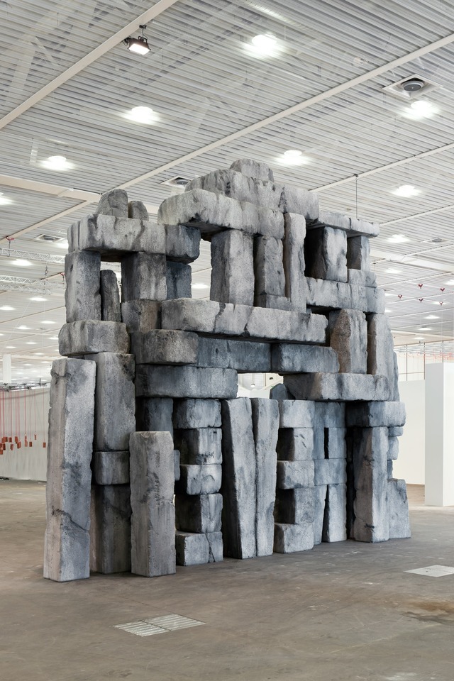 Christian Andersson
“To R.M. for ever”, 2011
Styrofoam, steel, plaster, paint
680 x 820 x 200 cm
at Art Basel Unlimited 2011