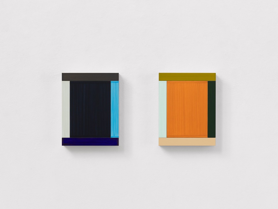 **Imi Knoebel**
*Anima Mundi 35-2*, 2018
Acrylic / aluminium
2 parts, 37 x 78 x 5.8 cm, each 37 x 29 x 5.8 cm