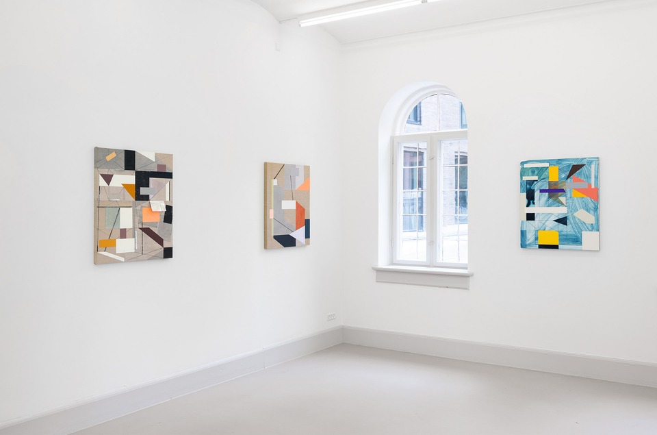 Andrew Bick, When we look at now&#8230;

Exhibition view

von Bartha, Copenhagen