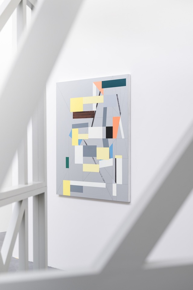 Andrew Bick

*WWLAN-AH/GW (compendium)*, 2023

Acrylic, marker pen, oil paint and wax medium on anodised aluminium