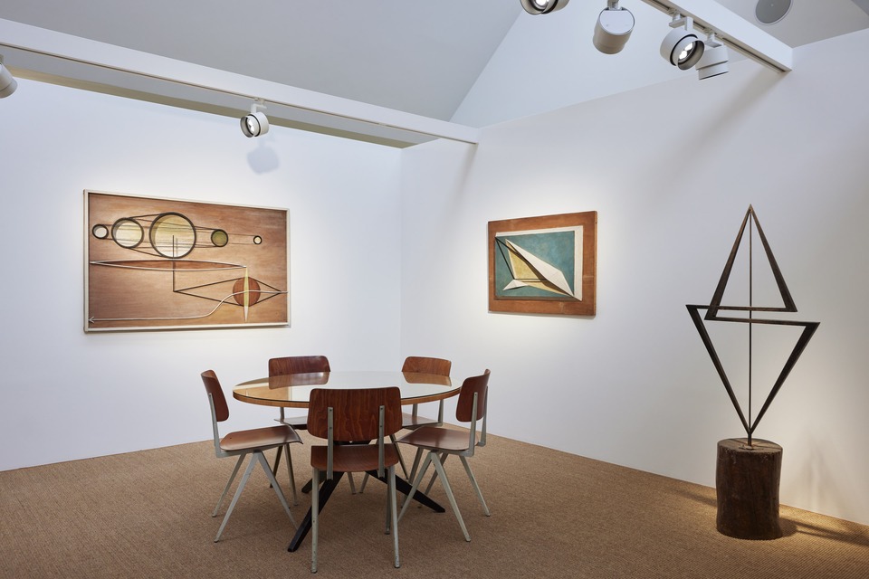 Installation view with works by Anton Prinner

at von Bartha, Basel