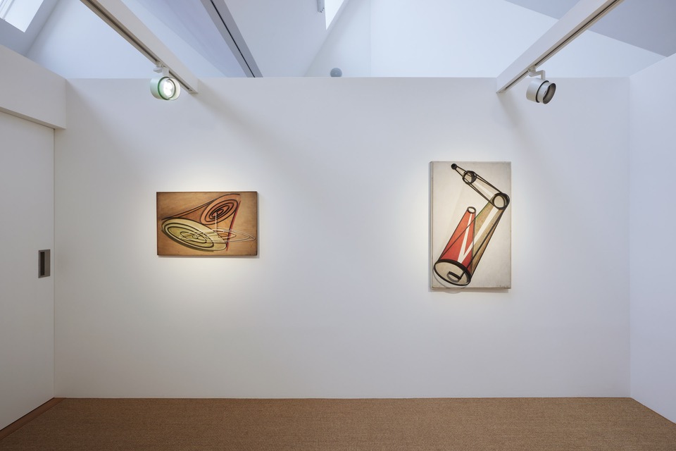 Left:*Spirales Plastiques*, 1935

Relief and metal on painted wood
51 x 81 x 3.5 cm

Right: Untitled, 1933

Painted wood
102 x 64 x 13 cm