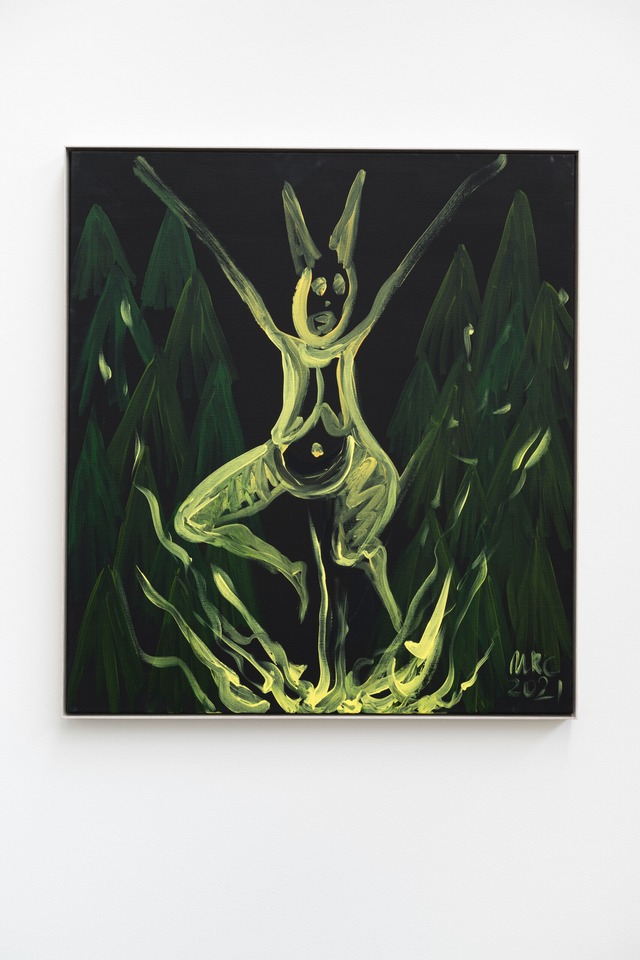 Ursula Reuter Christiansen\
Witches&#8217; Sabbath III / Hekse sabbath III, 2021\
Acrylic on canvas\
100 x 90 cm