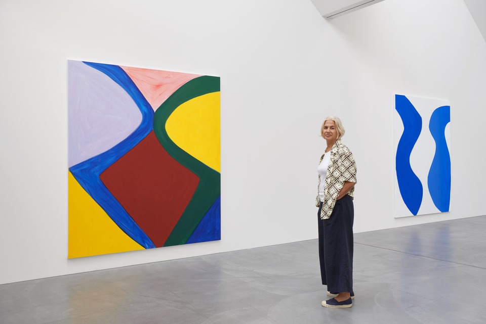 Marina Adams in her exhibition &#8220;To a World Full of Others&#8221;