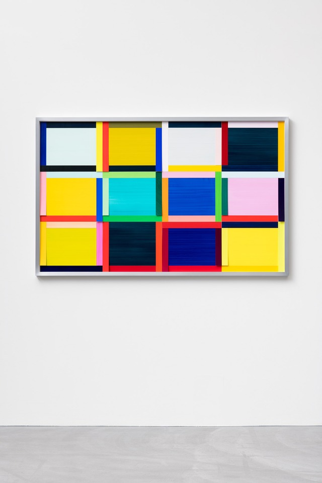 Imi Knoebel\
*Basel Fenster 8 Ed. (Entwurf Nr. 4 von 12)*, 2020\
Acrylic on plastic foil, painted\
101.4 x 161.6 x 4.5 cm\
Ed. of 7/7 + 2 AP + 1