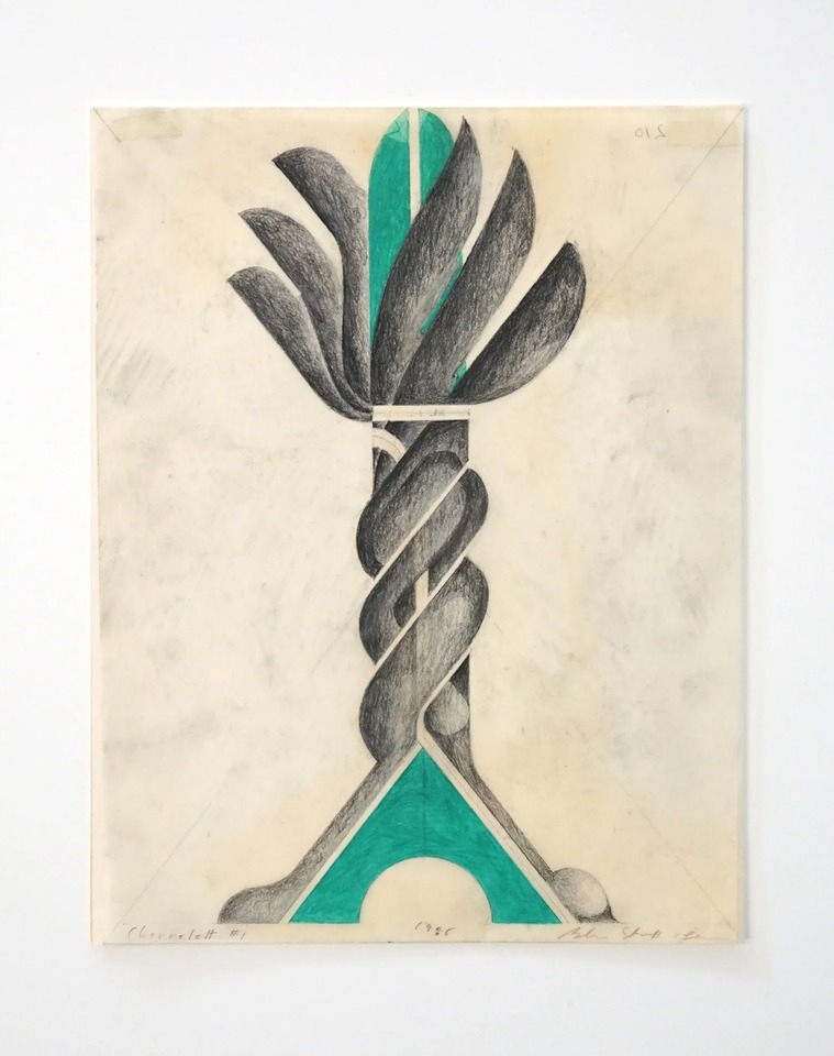 Barbara Stauffacher Solomon

“Chevrolett #1,” 1986

Graphite and colored pencil on paper

27.9 x 21.6 cm (framed)

