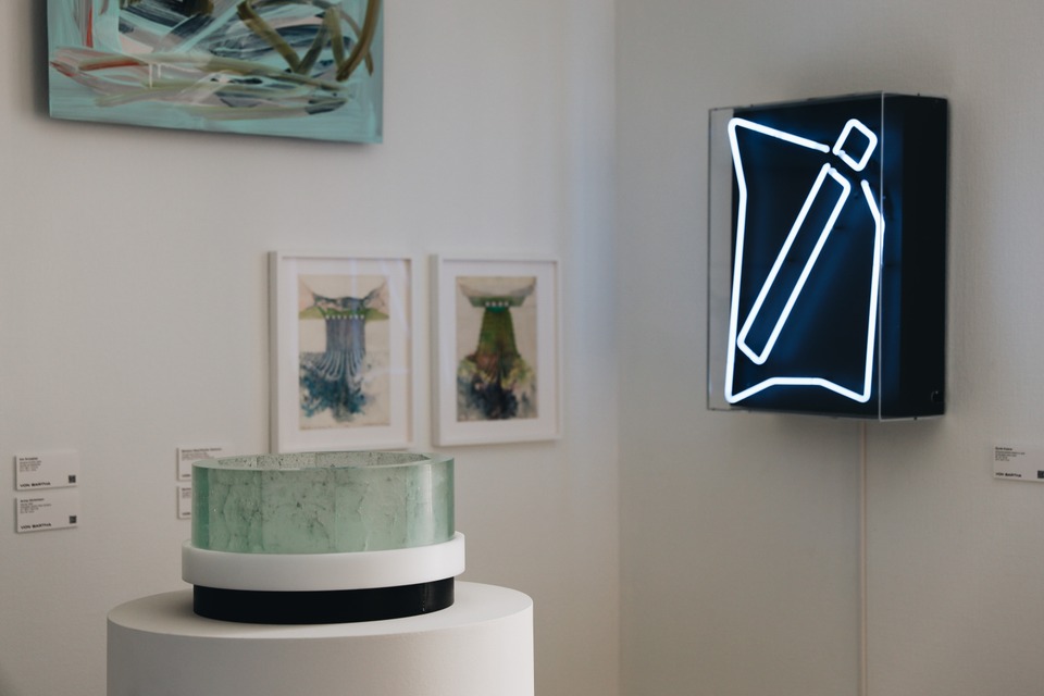 (f.l.t.r.) Imi Knoebel, Anna Dickinson, Barbara Stauffacher Solomon, Gyula Kosice
