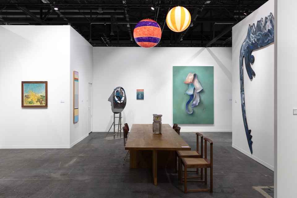 (f.l.t.r.) Cuno Amiet, Camille Graeser, Olaf Breuning, Francisco Sierra, Karim Noureldin, Marianne Eigenheer
