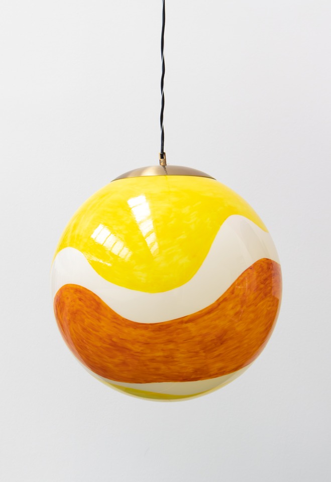 Karim Noureldin “Iktara,” 2025
Enamel on glass Diameter: 40 cm